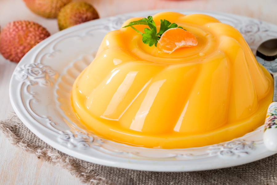 mango orange pudding